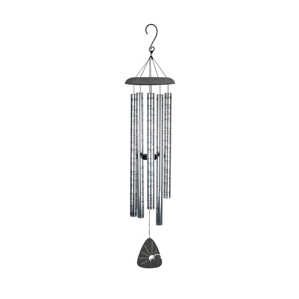 Carson Wind Chime 44" Sonnet - Memories They remind us of people - Silver 60251